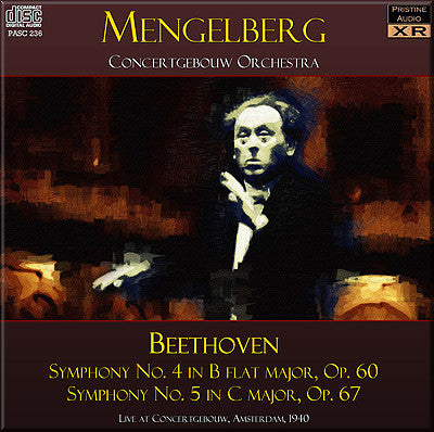 MENGELBERG Beethoven: Symphonies 6 Pastoral and 7 (1940